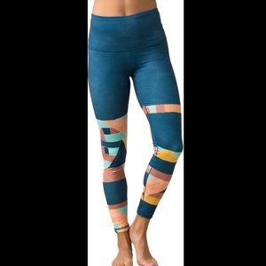 Prana Kimble Printed 7/8 Legging Liqueur Seaglass - Small